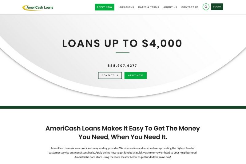 AmeriCash Loans Brand-New Website Launch