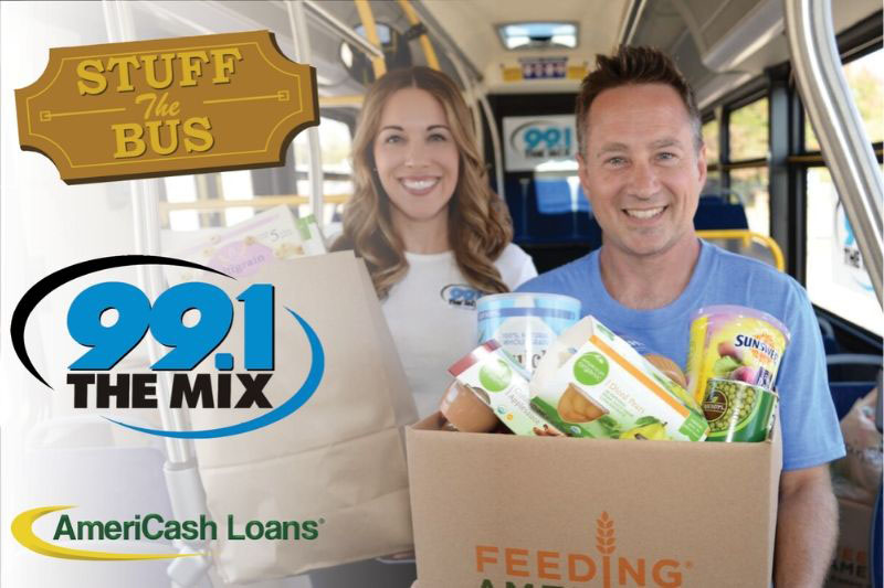 AmeriCash Loans and 99.1 The Mix partner to “Stuff The Bus” Benefiting Feeding America Eastern Wisconsin!